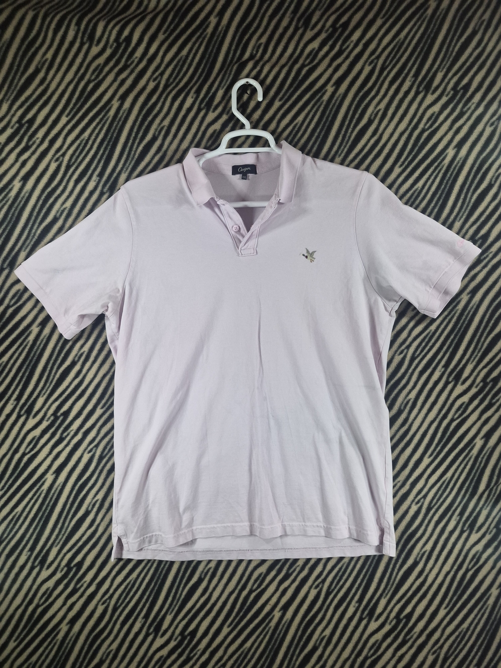 Chevignon Men's Parma O-Togs Embroidered Duck Pique Polo Shirt Pink XXL